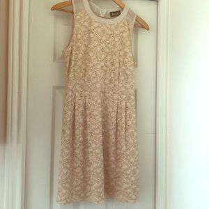 Maude Gold Lace Dress